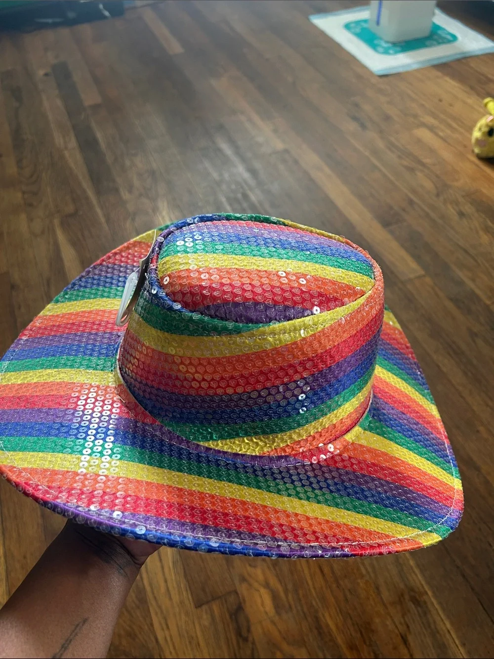Celebrate It Rainbow Sequin Western Hat